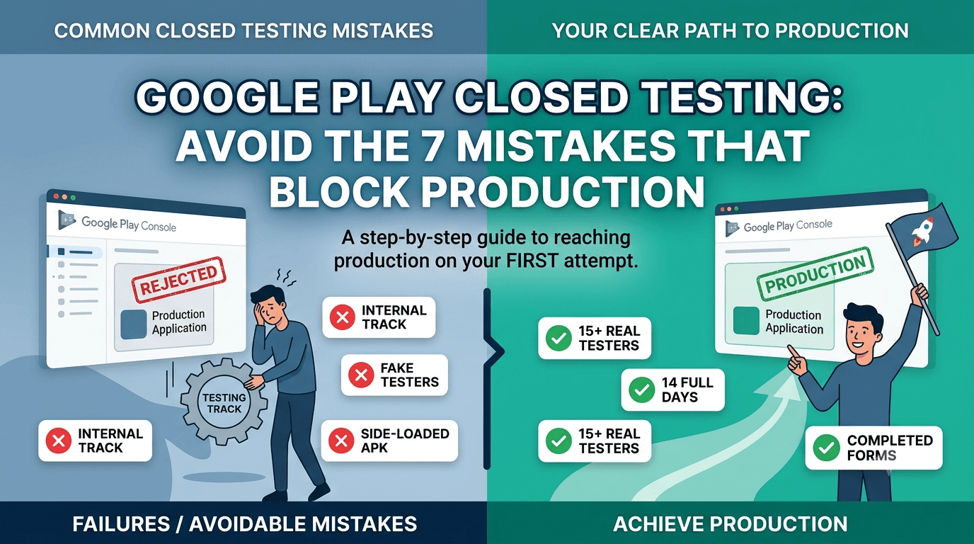 Common Google Play Closed Testing Mistakes to Avoid
