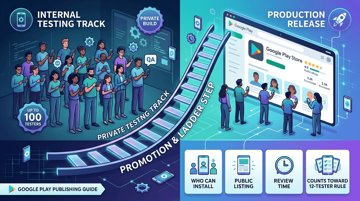 Internal Testing vs Production Release on Google Play
