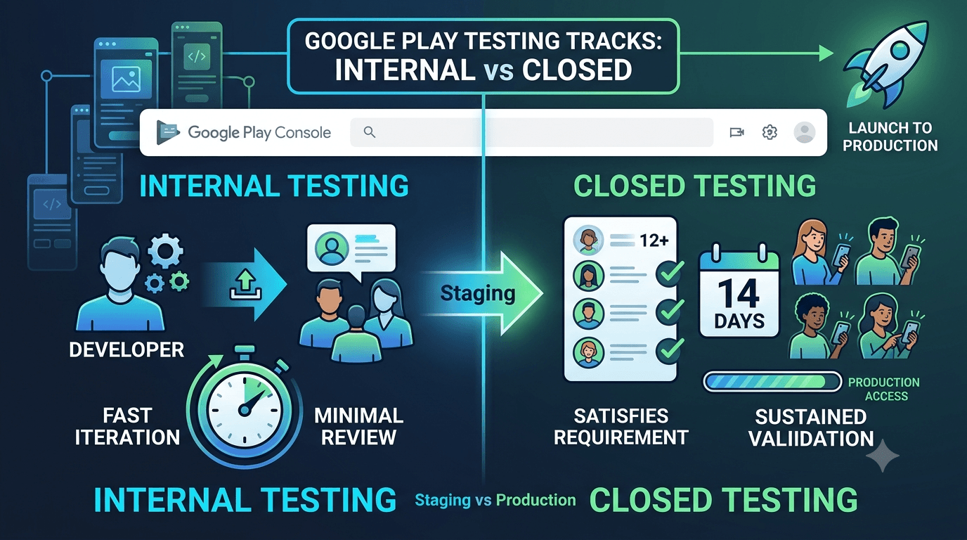 Google Play Internal Testing vs Closed Testing