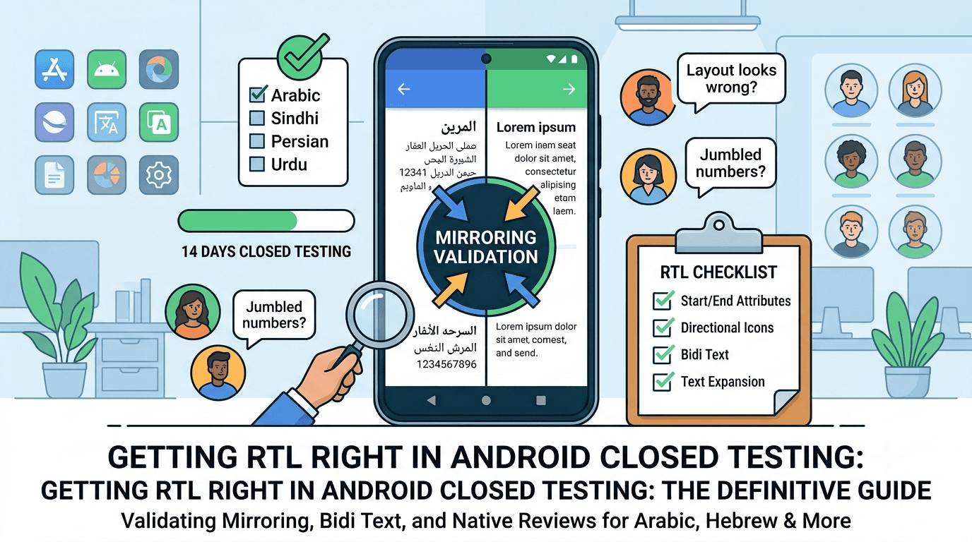 RTL Language Support Testing for Android Apps
