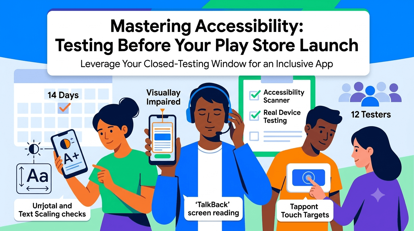 Accessibility Testing Before Play Store Launch