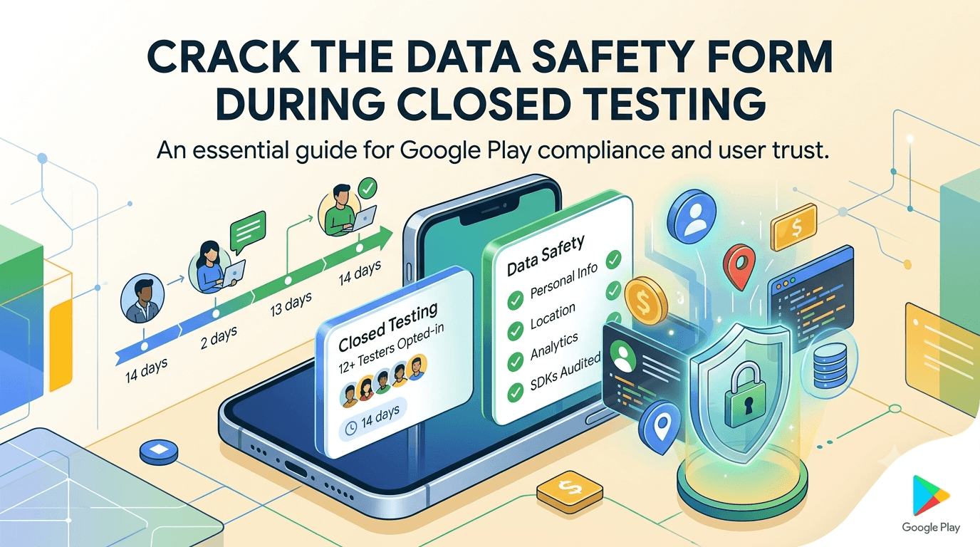 Google Play Data Safety Form and Closed Testing