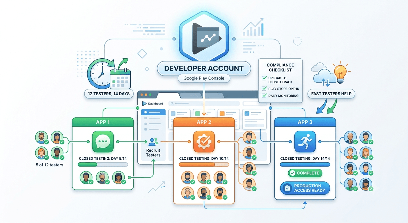 Testing Multiple Apps on One Developer Account
