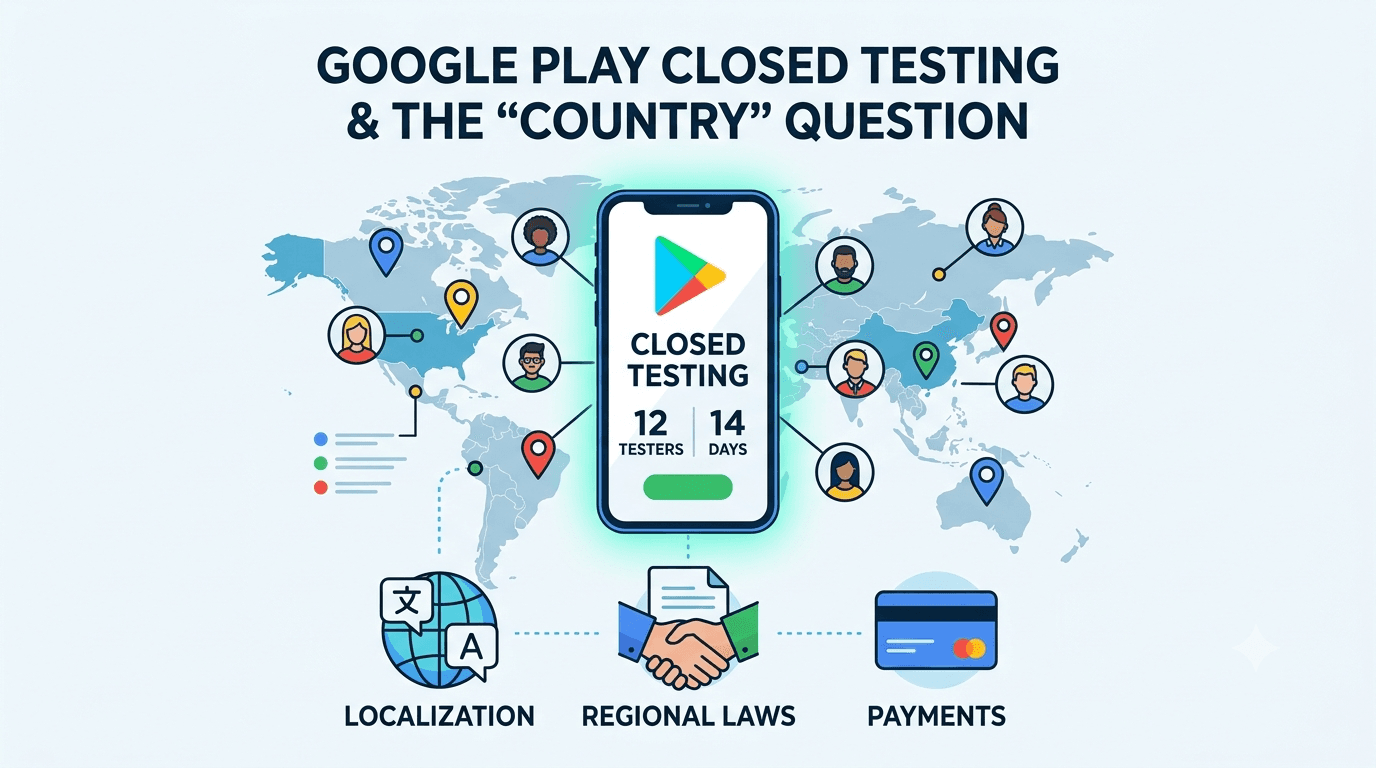 Google Play Testing Requirements by Country