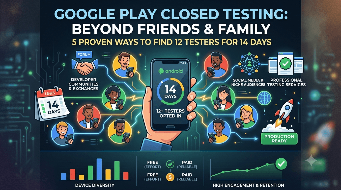 How to Get 12 Testers Without Friends or Family