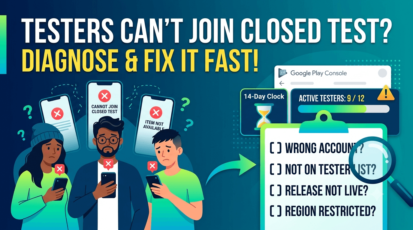 Testers Can't Join Closed Testing? Here's the Fix