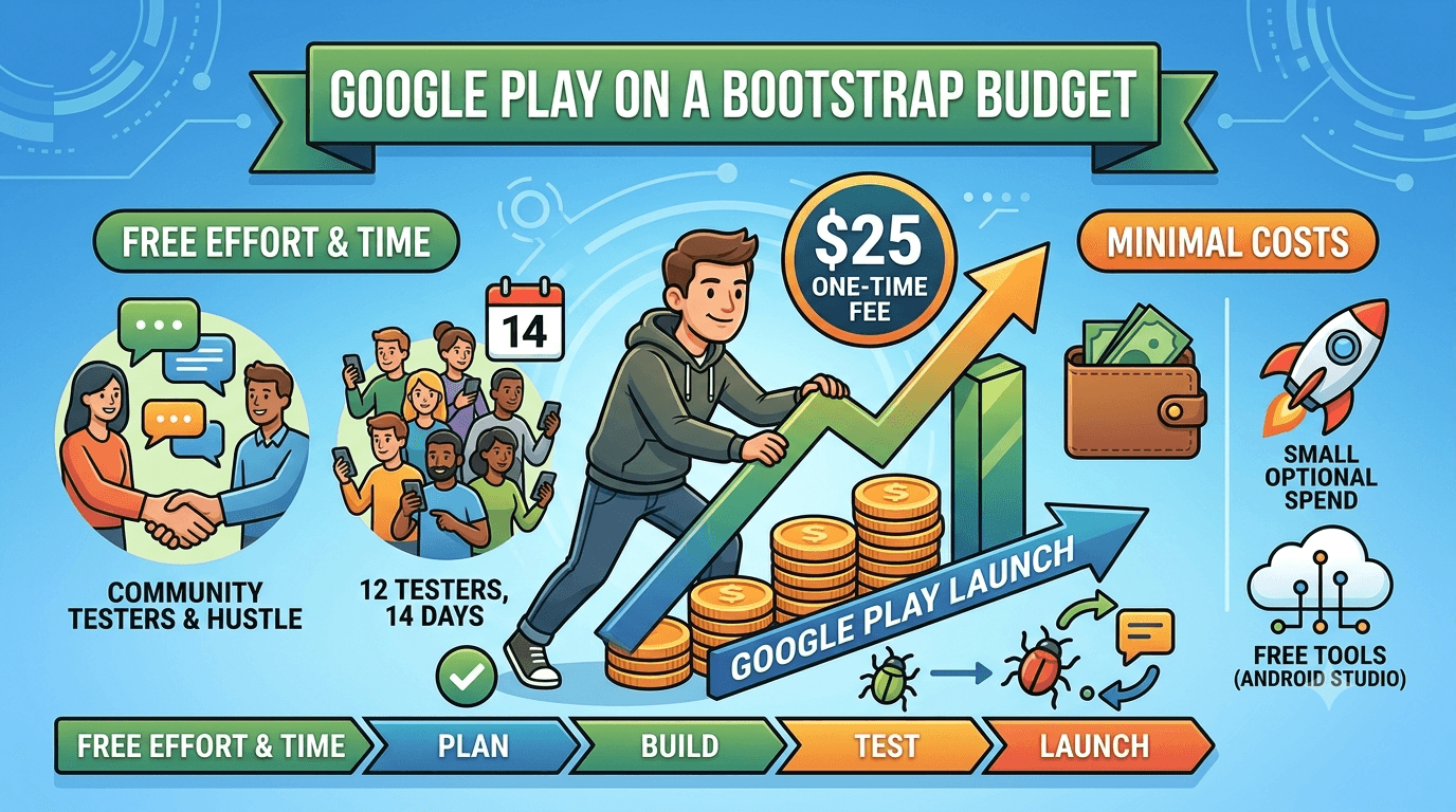 Bootstrapped Developer Play Store Launch on $15