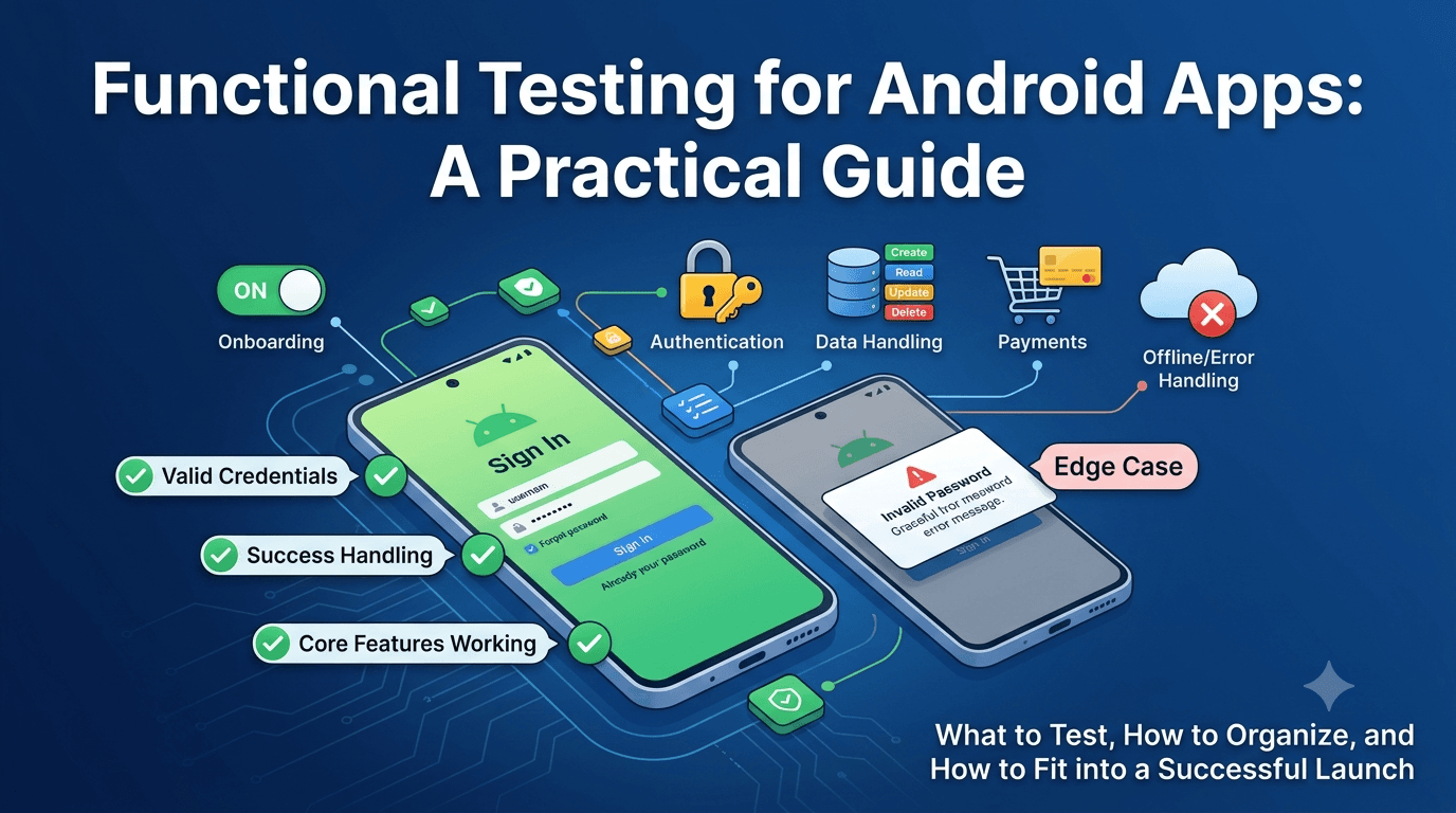Functional Testing for Android Apps