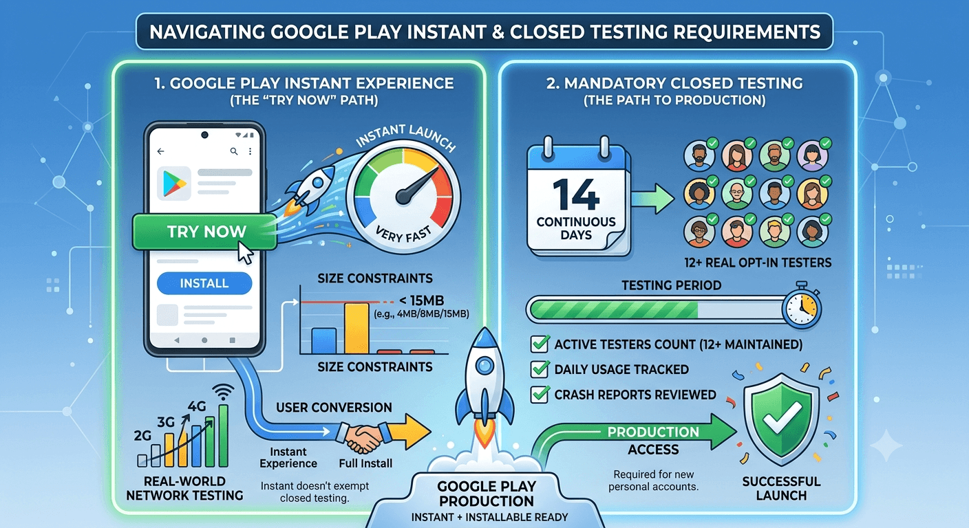 Instant Apps and Google Play Testing Considerations