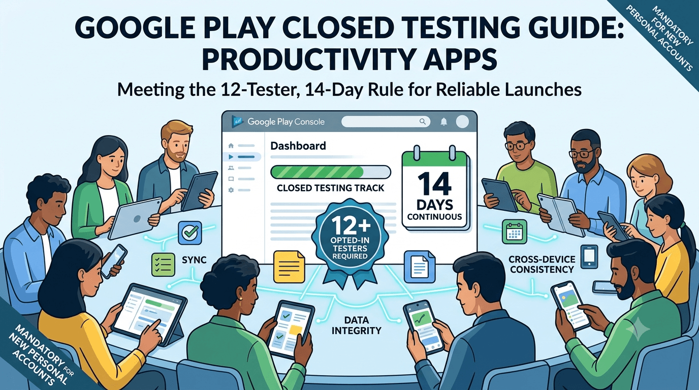 Productivity Apps: Meeting Google Play Testing Rules