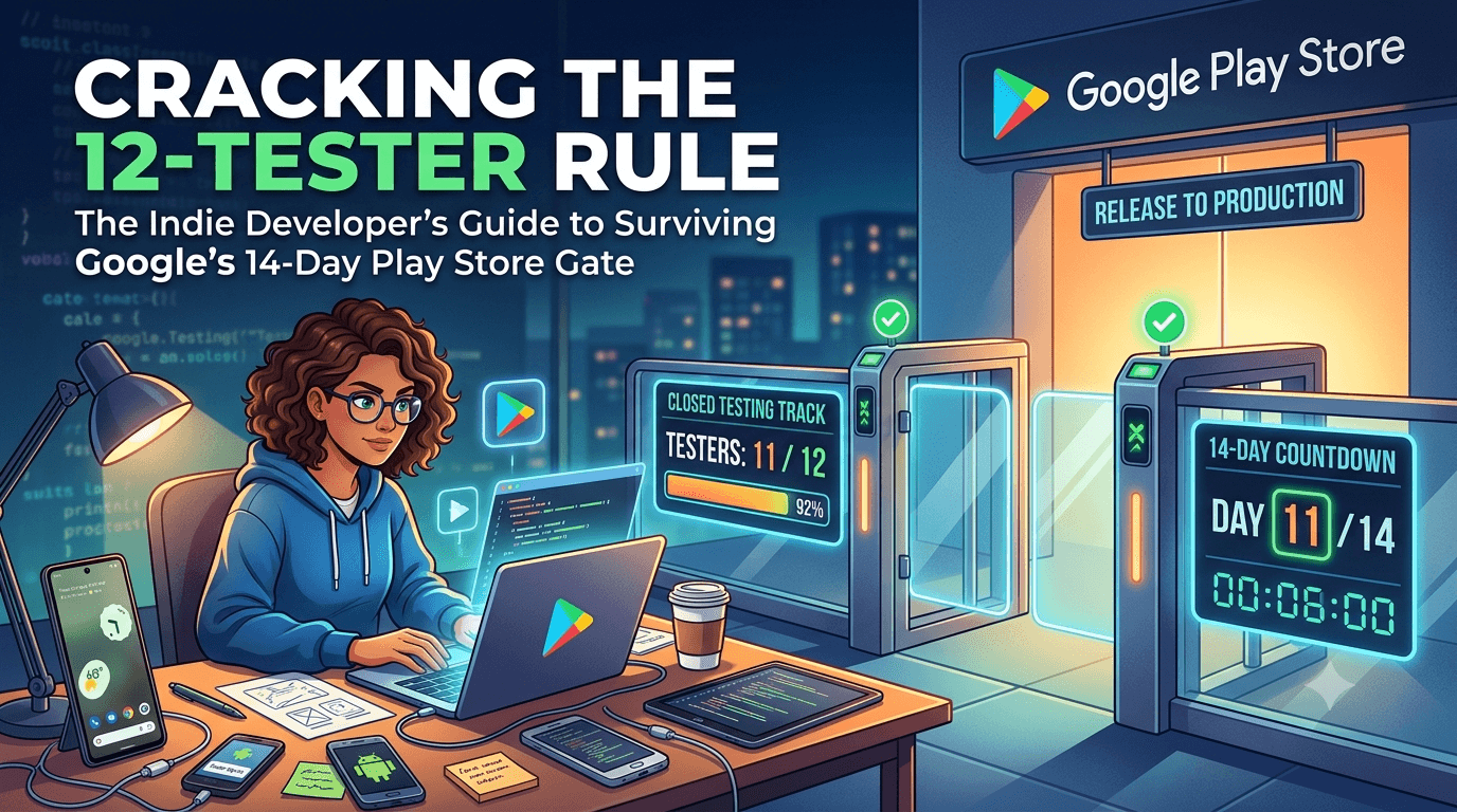 Google Play 12 Testers Explained for Indie Developers