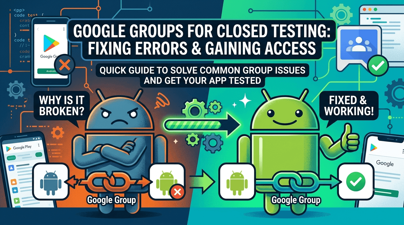 Google Groups Not Working for Closed Testing? Fix It