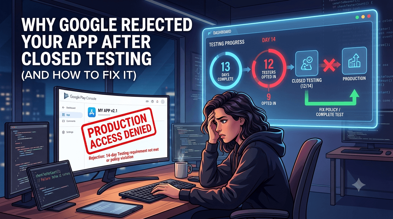 Closed Testing Completed but Still Rejected? Do This