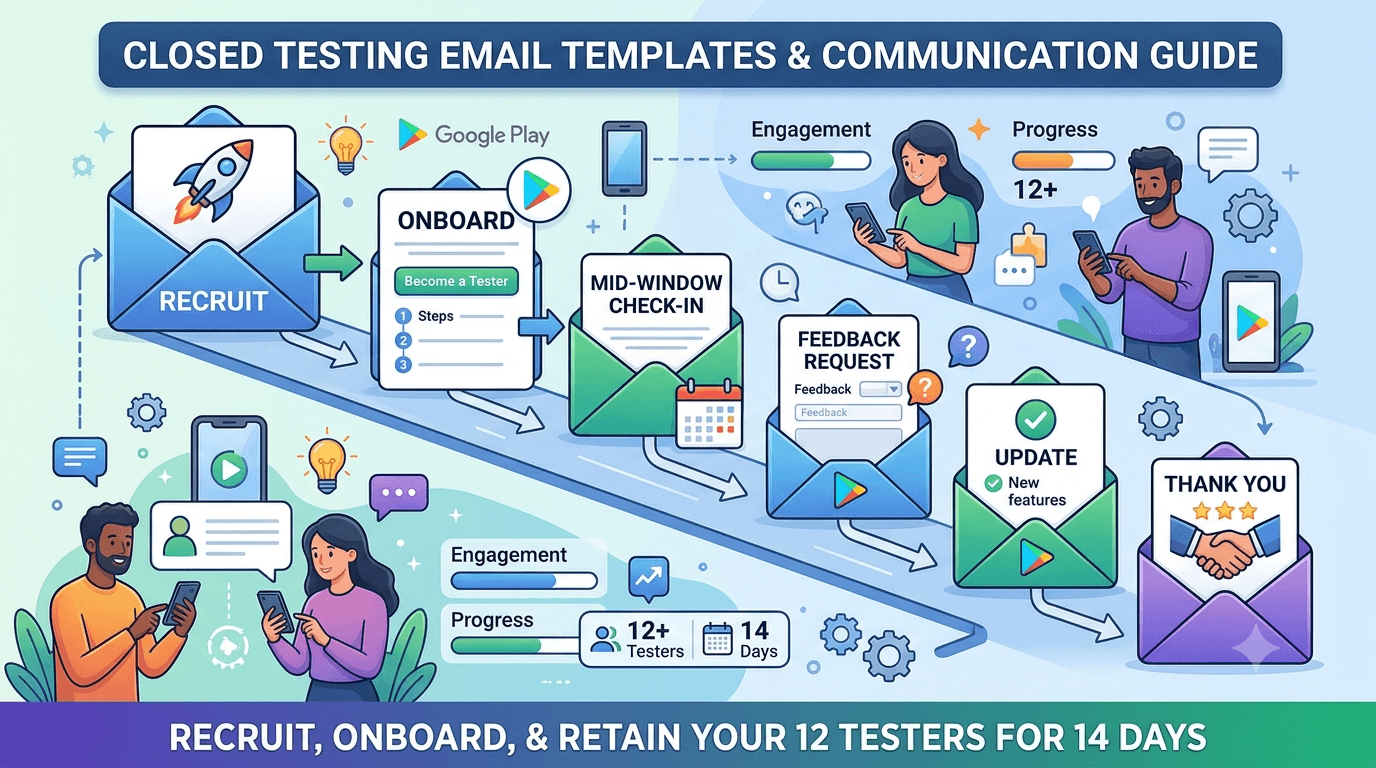 Google Play Closed Testing Email Templates for Testers