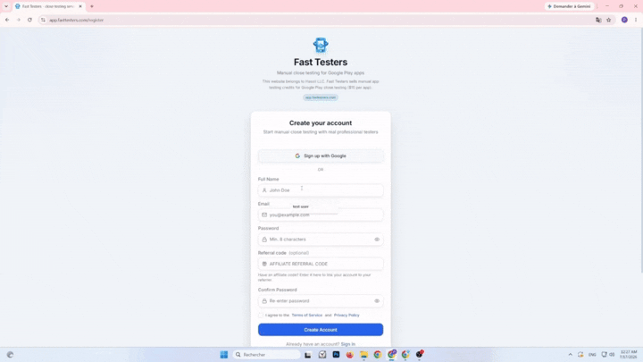 Create an account or log in
